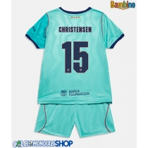 Maglie da calcio Barcelona Andreas Christensen #15 Terza Maglia Bambino 2026-27 Manica Corta + Pantaloni corti)